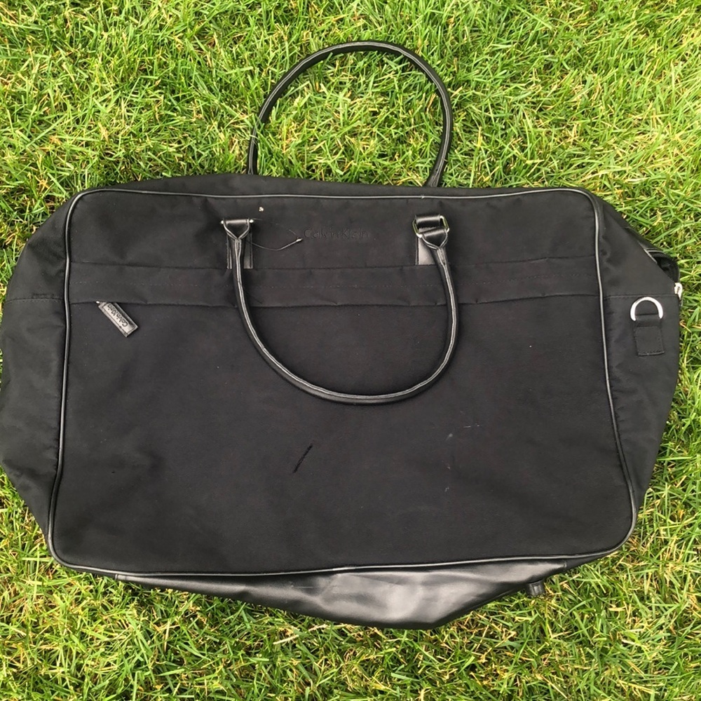 Calvin Klein black duffle bag